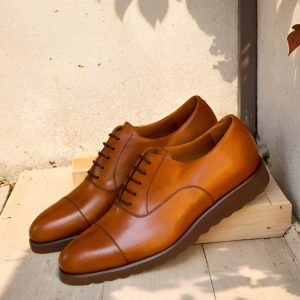 Cognac Men's Oxford Shoes