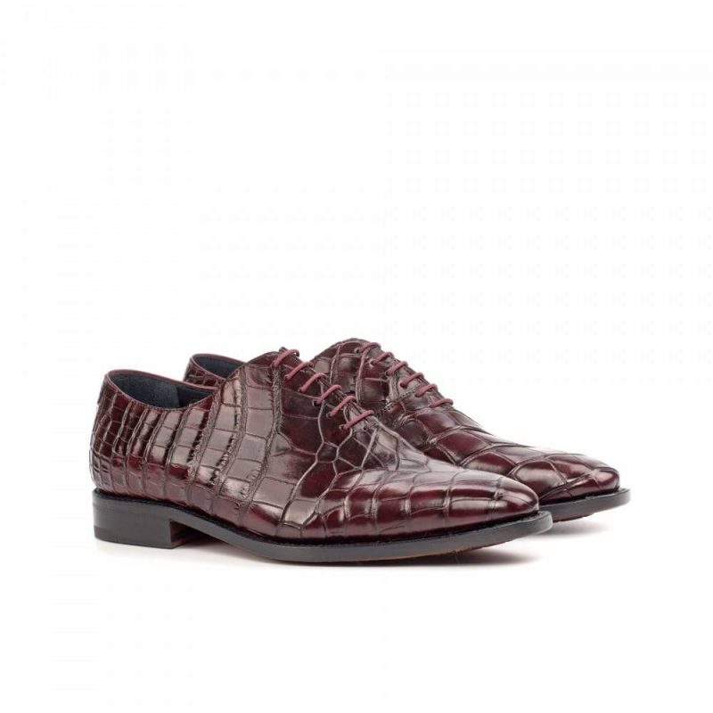 The Wabash Ave. Wholecut Oxford No. 4417 | Genuine Alligator