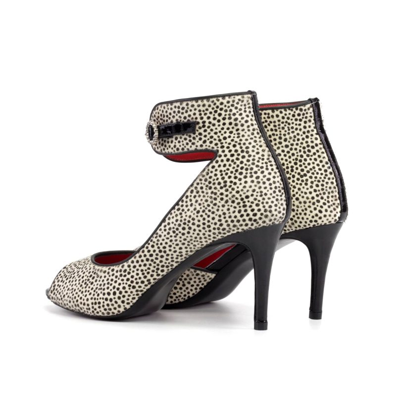 Cheetah Print Peep Toe High Heels