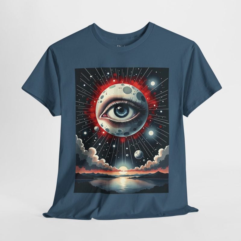 The Night’s Cosmic Observer - Graphic Tee - Image 3