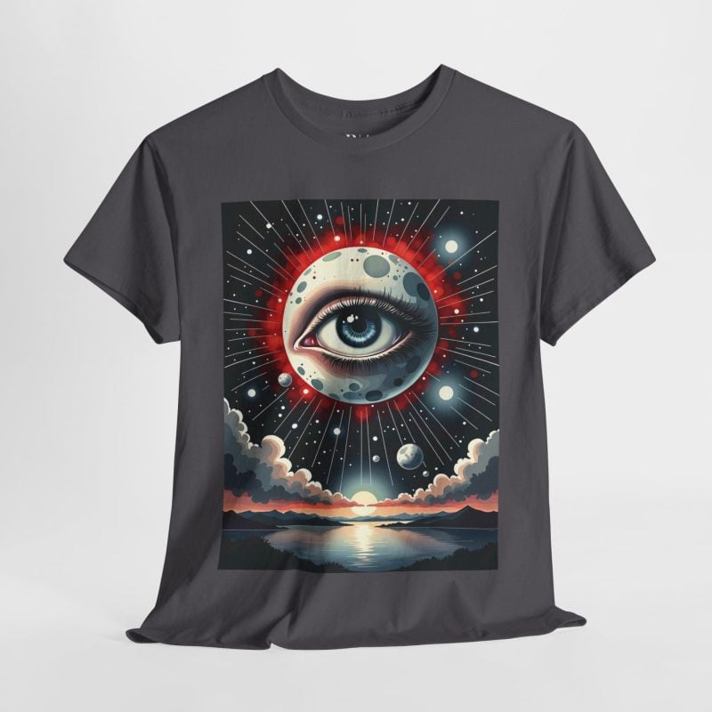 The Night’s Cosmic Observer - Graphic Tee - Image 4