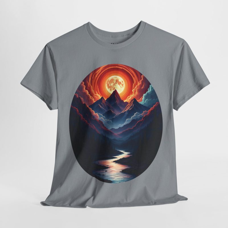 Moonrise in the Painted Mountains - Graphic Tee - Image 4