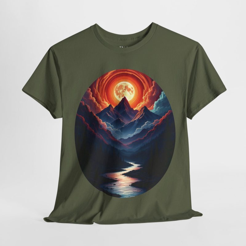 Moonrise in the Painted Mountains - Graphic Tee - Image 3
