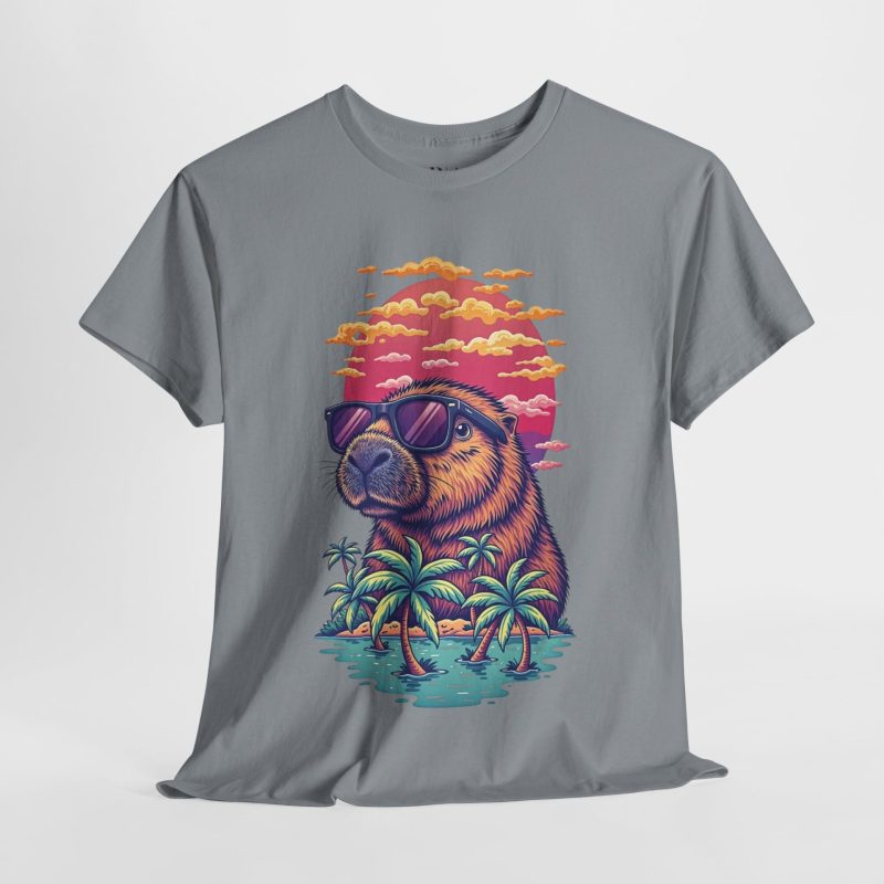 Capybara Cooldown - Graphic Tee - Image 4