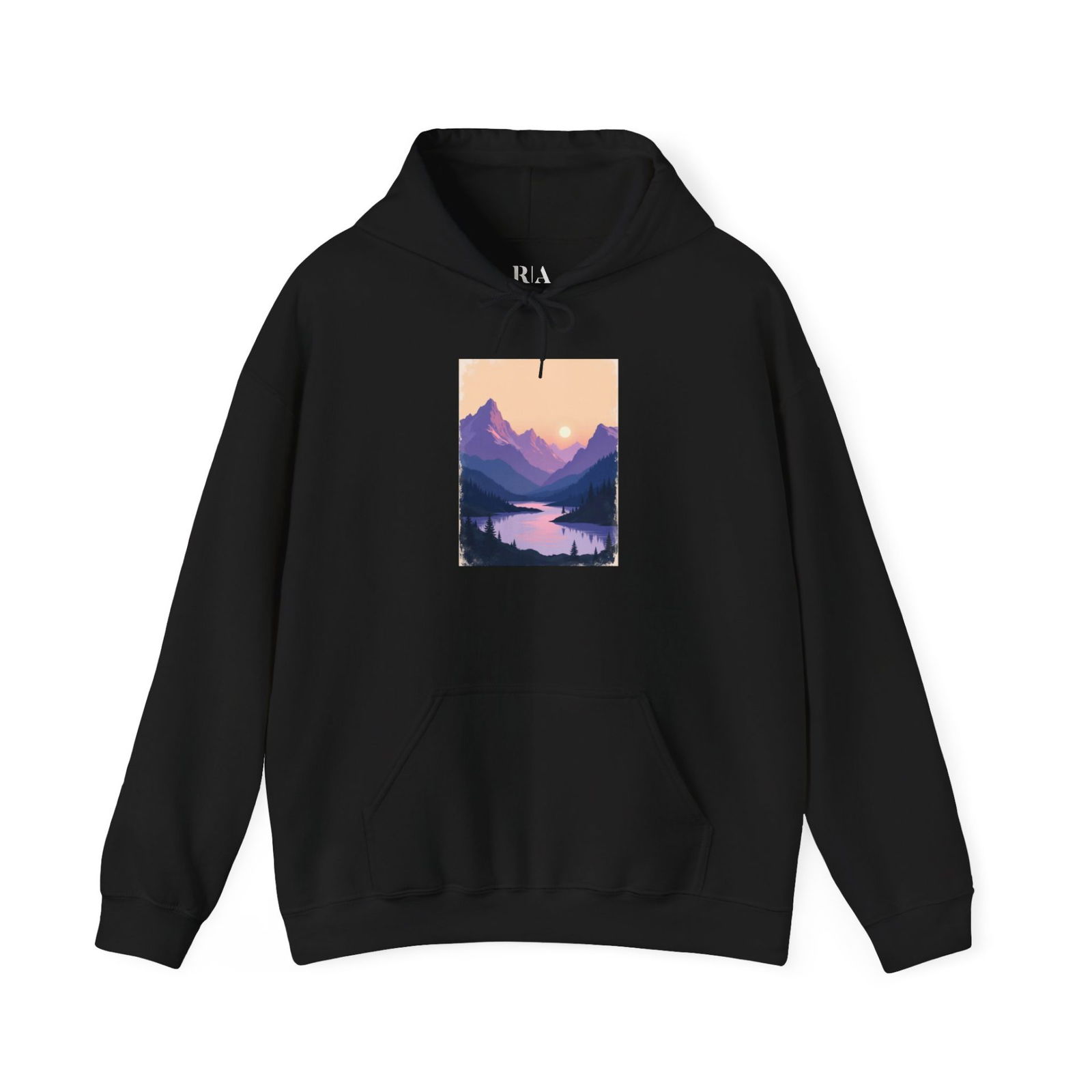 Alpine Afterglow - Hooded Sweatshirt - Image 2