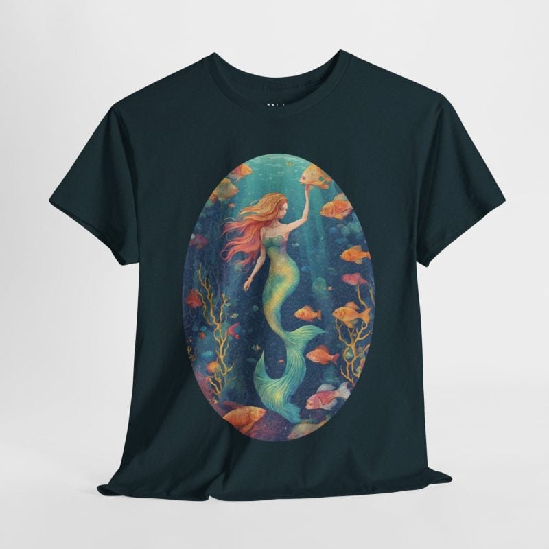 Flowing Tides, Dancing Fins - Graphic Tee - Image 4