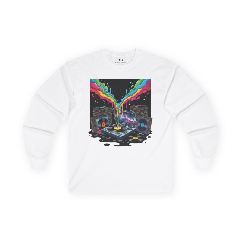 Grooves of the Galaxy - Long Sleeve Graphic Tee - Image 2